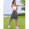 imageANRABESS Women Knee Length Tennis Golf Skorts Skirts Summer High Waisted Athletic Skirt Casual Travel Builtin Shorts ClothesDeep Gray