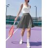 imageANRABESS Women Knee Length Tennis Golf Skorts Skirts Summer High Waisted Athletic Skirt Casual Travel Builtin Shorts ClothesDeep Gray