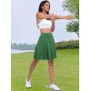 imageANRABESS Women Knee Length Tennis Golf Skorts Skirts Summer High Waisted Athletic Skirt Casual Travel Builtin Shorts ClothesDeep Green