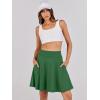 imageANRABESS Women Knee Length Tennis Golf Skorts Skirts Summer High Waisted Athletic Skirt Casual Travel Builtin Shorts ClothesDeep Green