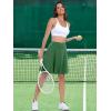 imageANRABESS Women Knee Length Tennis Golf Skorts Skirts Summer High Waisted Athletic Skirt Casual Travel Builtin Shorts ClothesDeep Green