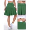 imageANRABESS Women Knee Length Tennis Golf Skorts Skirts Summer High Waisted Athletic Skirt Casual Travel Builtin Shorts ClothesDeep Green