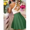 imageANRABESS Women Knee Length Tennis Golf Skorts Skirts Summer High Waisted Athletic Skirt Casual Travel Builtin Shorts ClothesDeep Green