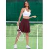 imageANRABESS Women Knee Length Tennis Golf Skorts Skirts Summer High Waisted Athletic Skirt Casual Travel Builtin Shorts ClothesDeep Red