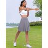 imageANRABESS Women Knee Length Tennis Golf Skorts Skirts Summer High Waisted Athletic Skirt Casual Travel Builtin Shorts ClothesGray