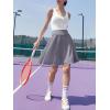 imageANRABESS Women Knee Length Tennis Golf Skorts Skirts Summer High Waisted Athletic Skirt Casual Travel Builtin Shorts ClothesGray