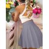 imageANRABESS Women Knee Length Tennis Golf Skorts Skirts Summer High Waisted Athletic Skirt Casual Travel Builtin Shorts ClothesGray