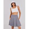 imageANRABESS Women Knee Length Tennis Golf Skorts Skirts Summer High Waisted Athletic Skirt Casual Travel Builtin Shorts ClothesGray