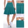 imageANRABESS Women Knee Length Tennis Golf Skorts Skirts Summer High Waisted Athletic Skirt Casual Travel Builtin Shorts ClothesGreen