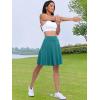 imageANRABESS Women Knee Length Tennis Golf Skorts Skirts Summer High Waisted Athletic Skirt Casual Travel Builtin Shorts ClothesGreen
