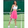 imageANRABESS Women Knee Length Tennis Golf Skorts Skirts Summer High Waisted Athletic Skirt Casual Travel Builtin Shorts ClothesHot Pink
