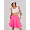 imageANRABESS Women Knee Length Tennis Golf Skorts Skirts Summer High Waisted Athletic Skirt Casual Travel Builtin Shorts ClothesHot Pink
