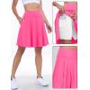 imageANRABESS Women Knee Length Tennis Golf Skorts Skirts Summer High Waisted Athletic Skirt Casual Travel Builtin Shorts ClothesHot Pink