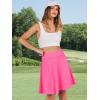 imageANRABESS Women Knee Length Tennis Golf Skorts Skirts Summer High Waisted Athletic Skirt Casual Travel Builtin Shorts ClothesHot Pink