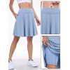 imageANRABESS Women Knee Length Tennis Golf Skorts Skirts Summer High Waisted Athletic Skirt Casual Travel Builtin Shorts ClothesLight Blue