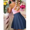 imageANRABESS Women Knee Length Tennis Golf Skorts Skirts Summer High Waisted Athletic Skirt Casual Travel Builtin Shorts ClothesNavy Blue