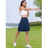 imageANRABESS Women Knee Length Tennis Golf Skorts Skirts Summer High Waisted Athletic Skirt Casual Travel Builtin Shorts ClothesNavy Blue