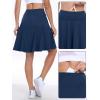 imageANRABESS Women Knee Length Tennis Golf Skorts Skirts Summer High Waisted Athletic Skirt Casual Travel Builtin Shorts ClothesNavy Blue