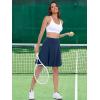 imageANRABESS Women Knee Length Tennis Golf Skorts Skirts Summer High Waisted Athletic Skirt Casual Travel Builtin Shorts ClothesNavy Blue