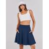 imageANRABESS Women Knee Length Tennis Golf Skorts Skirts Summer High Waisted Athletic Skirt Casual Travel Builtin Shorts ClothesNavy Blue