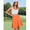 imageANRABESS Women Knee Length Tennis Golf Skorts Skirts Summer High Waisted Athletic Skirt Casual Travel Builtin Shorts ClothesOrange