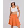 imageANRABESS Women Knee Length Tennis Golf Skorts Skirts Summer High Waisted Athletic Skirt Casual Travel Builtin Shorts ClothesOrange