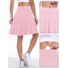 imageANRABESS Women Knee Length Tennis Golf Skorts Skirts Summer High Waisted Athletic Skirt Casual Travel Builtin Shorts ClothesPink