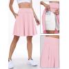 imageANRABESS Women Knee Length Tennis Golf Skorts Skirts Summer High Waisted Athletic Skirt Casual Travel Builtin Shorts ClothesPink