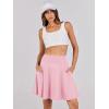 imageANRABESS Women Knee Length Tennis Golf Skorts Skirts Summer High Waisted Athletic Skirt Casual Travel Builtin Shorts ClothesPink
