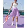 imageANRABESS Women Knee Length Tennis Golf Skorts Skirts Summer High Waisted Athletic Skirt Casual Travel Builtin Shorts ClothesPurple