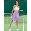 imageANRABESS Women Knee Length Tennis Golf Skorts Skirts Summer High Waisted Athletic Skirt Casual Travel Builtin Shorts ClothesPurple