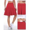 imageANRABESS Women Knee Length Tennis Golf Skorts Skirts Summer High Waisted Athletic Skirt Casual Travel Builtin Shorts ClothesRed