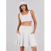 imageANRABESS Women Knee Length Tennis Golf Skorts Skirts Summer High Waisted Athletic Skirt Casual Travel Builtin Shorts ClothesWhite