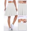 imageANRABESS Women Knee Length Tennis Golf Skorts Skirts Summer High Waisted Athletic Skirt Casual Travel Builtin Shorts ClothesWhite