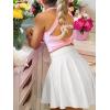 imageANRABESS Women Knee Length Tennis Golf Skorts Skirts Summer High Waisted Athletic Skirt Casual Travel Builtin Shorts ClothesWhite