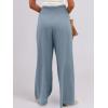 imageANRABESS Women Linen Palazzo Pants Summer Boho Wide Leg High Waist Casual Lounge Pant 2025 Beach Travel Vacation OutfitsBlue