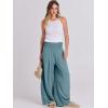 imageANRABESS Women Linen Palazzo Pants Summer Boho Wide Leg High Waist Casual Lounge Pant 2025 Beach Travel Vacation OutfitsLake