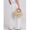 imageANRABESS Women Linen Palazzo Pants Summer Boho Wide Leg High Waist Casual Lounge Pant 2025 Beach Travel Vacation OutfitsWhite