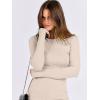 imageANRABESS Women Long Sleeve Crewneck Rib Knit Slim Fit Shirts Basic Tee Tops 2025 Casual TShirt Underscrubs Layer OutfitsBeige