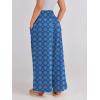 imageANRABESS Women Palazzo Pants Summer Boho Bagyy Wide Leg High Smocked Waist Casual Loose Lounge Pant with PocketFloral Blue