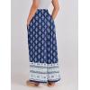 imageANRABESS Women Palazzo Pants Summer Boho Bagyy Wide Leg High Smocked Waist Casual Loose Lounge Pant with PocketFloral Blue Diamond