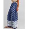 imageANRABESS Women Palazzo Pants Summer Boho Bagyy Wide Leg High Smocked Waist Casual Loose Lounge Pant with PocketFloral Blue Diamond