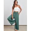 imageANRABESS Women Palazzo Pants Summer Boho Bagyy Wide Leg High Smocked Waist Casual Loose Lounge Pant with PocketGrass