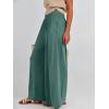 imageANRABESS Women Palazzo Pants Summer Boho Bagyy Wide Leg High Smocked Waist Casual Loose Lounge Pant with PocketGrass