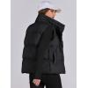 imageANRABESS Women Puffer Vest Sleeveless Zip Up Stand Collar Quilted Lightweight Jacket Winter Warm Puffer Padded Down OuterwearBlack
