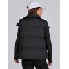 imageANRABESS Women Puffer Vest Sleeveless Zip Up Stand Collar Quilted Lightweight Jacket Winter Warm Puffer Padded Down OuterwearBlack