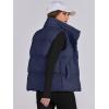 imageANRABESS Women Puffer Vest Sleeveless Zip Up Stand Collar Quilted Lightweight Jacket Winter Warm Puffer Padded Down OuterwearBlue