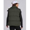 imageANRABESS Women Puffer Vest Sleeveless Zip Up Stand Collar Quilted Lightweight Jacket Winter Warm Puffer Padded Down OuterwearDeep Green