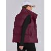imageANRABESS Women Puffer Vest Sleeveless Zip Up Stand Collar Quilted Lightweight Jacket Winter Warm Puffer Padded Down OuterwearRed