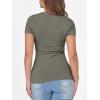 imageANRABESS Women Short Sleeve Crewneck Ribbed Knit Slim Fitted Shirts Summer Tops Basic Tee TShirt Casual Spring 2025 ClothesArmy Green